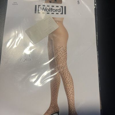 $67 NEW Wolford SAIL TIGHTS Matte Finish Gobi Nude Beige Black XS S