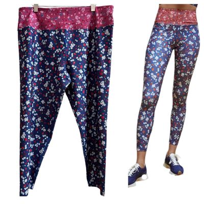 Kachel x Anthropologie Floral Contrast Mixed Fruit Print Leggings Plus Size 2X