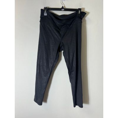 Zella Shiny Black  Cropped Leggings Sz 3X