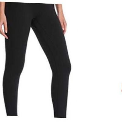 Women's Ultra Soft High Waisted Seamless Leggings Tummy Control Medium Black