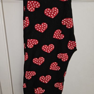 NEW LuLaRoe Disney Valentine's Day Leggings Minnie Mouse Hearts OS