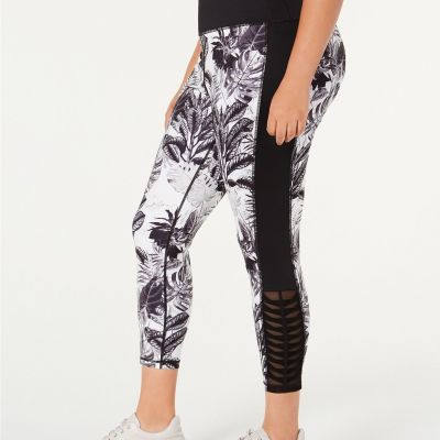 Ideology Womens Plus Size Zen Printed Leggings-1X