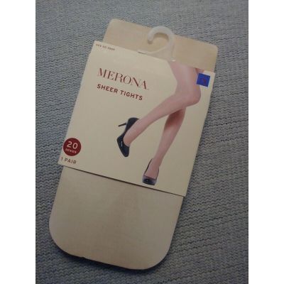 Merona Sheer Tights 1X Pantyhose Hosiery Nylon and Spandex