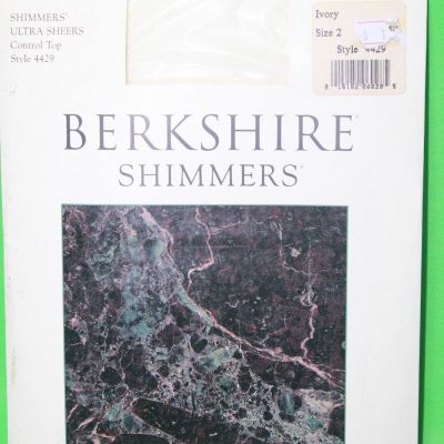 Berkshire Shimmers 4429 Pantyhose Size  2  ultra sheers control top