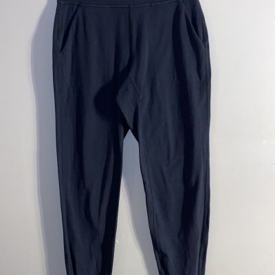 Lululemon Black Joggers Full Length Front Pockets Workout Athleisure Wms Sz 4