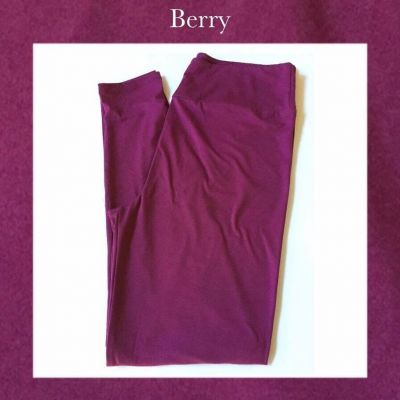 TC2 LuLaRoe ~ SOLID BERRY~ Leggings SIZES 18+, new in package; PLUM PURPLE