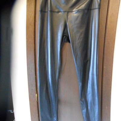 WOMEN'S SHOSHO BLACK SHINY LEGGINGS SIZE L