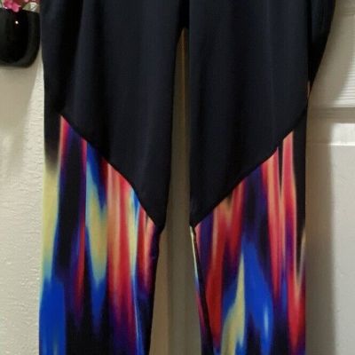 Sweaty Betty Leggings The Power XS Black Bright Colored Sides NWOT LOW-SHIP