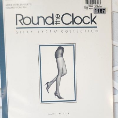 Vintage Panty Hose Size B Round The Clock Control Top Beige