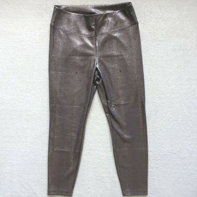 White House Black Market Leggings Pants Women's Size 18 Silver Pull On