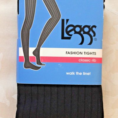 Legg's Pattern Control Top Fashion Tights, Size Q, Color Black, New With Tags