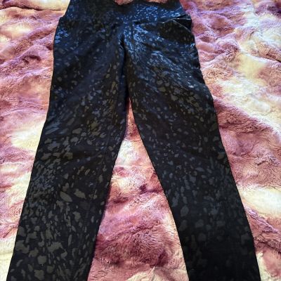 Lane Bryant Livi Leggings Women’s Size 10/12 Black Leopard Signature Stretch