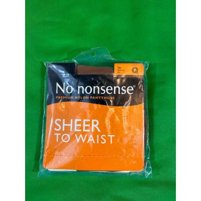 No Nonsense Premium Nylon Size Q Tan Sheer Toe J66 Made in The USA