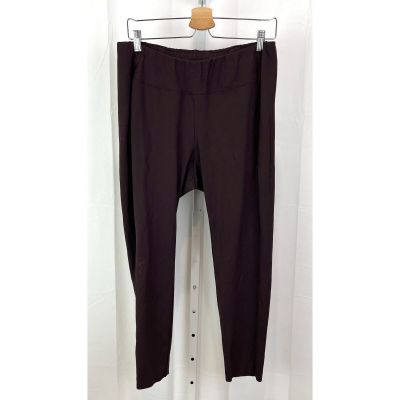 J. JILL Ponte Leggings Pull On Skinny Stretch Wine Purple Size Petite XL PXL