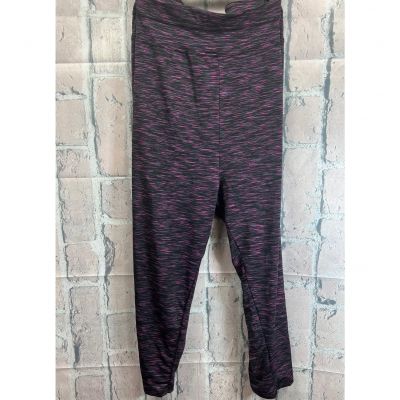 Full beauty Sport Women Leggings Size 30/32 Burgundy Pattern