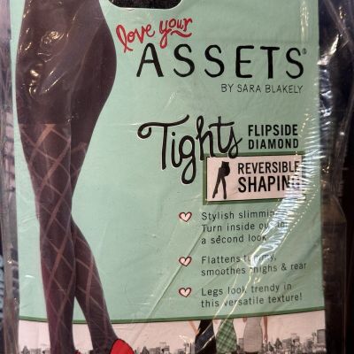 Assets by Sara Blakely by Spanx Flipside Diamond Shaping Tights Black Size 5