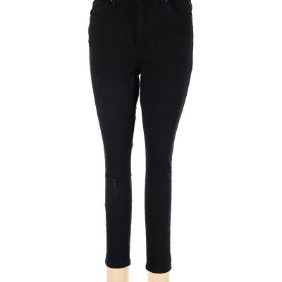 Topshop Women Black Jeggings 32 W Petites