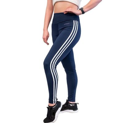 adidas Womens Designed 2 Move 3-Stripes Fashion High-Rise Long Tights S $60