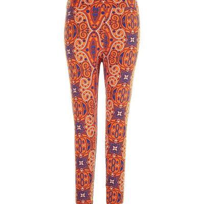 Lularoe Women Orange Leggings 1X Plus