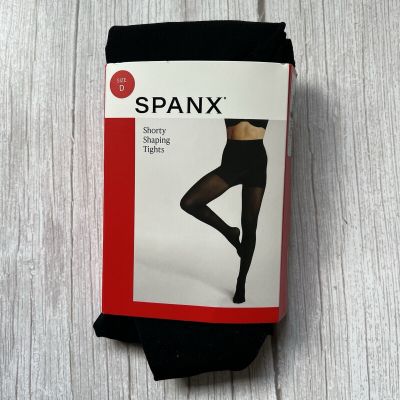 SPANX 10444R SHORTY SHAPING TIGHTS BLACK SIZE D