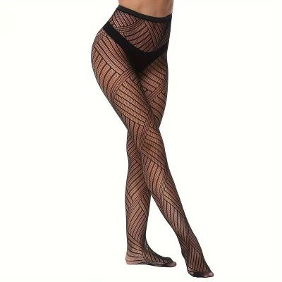 Geo Patterned Pantyhose Tights