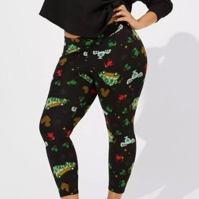 Torrid National Lampoons Christmas Vacation Crop Legging Size 3 (22-24) 3X