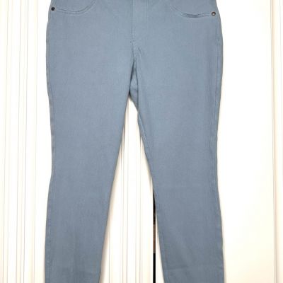 Hue Women's Size Medium Light Blue Mid Rise Ankle Legging