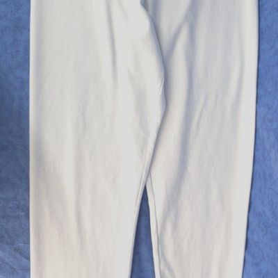 RENEE GREENSTEIN Womens Leggings SIZE S Women With Control White Cotton Polyest