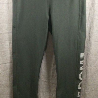 Under Armour Compression Freedom Leggings in Marine Od Green/Desert Sand Size M