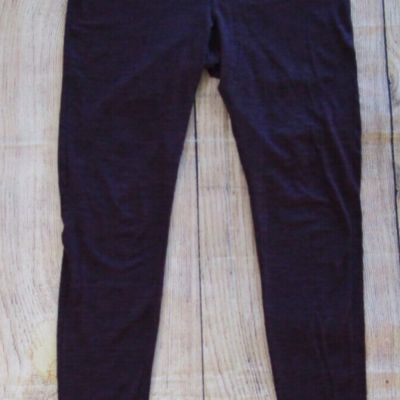 Express Purple Black Stretch Leggings Straight Leg Womens Large