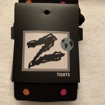 NEW  Z  Tights - Black Polka Dots Tight - Size S/M