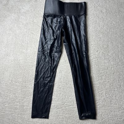 Women’s Carbon38 Size Small High Rise Shiny Faux Leather Leggings