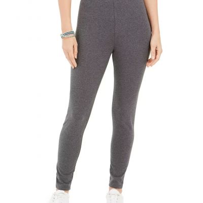 Style & Co Petite Pull-On Leggings womens grey Size PM MSRP $20