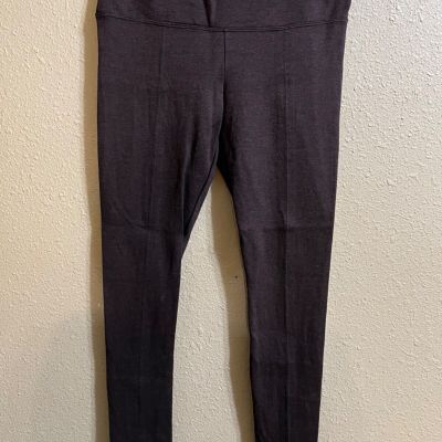 LYSSE' LEGGINGS SZ SMALL DARK BROWN STRETCH PULL ON