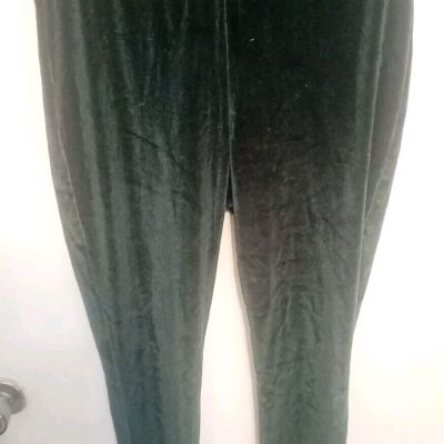 TORRID Full-Length Signature Waist Green Stretch Velvet Leggings Size 1 1X 14/16