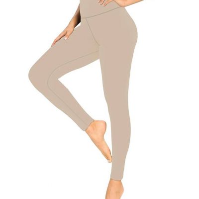 High Waisted Tummy Control No See Through Workout Yoga Pants small-medium