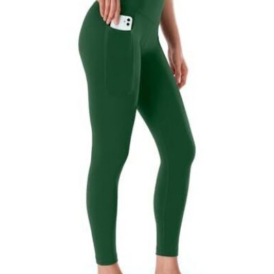 /Yoga Pro 7/8 Leggings with Side Pockets XX-Large Workout Pro Everglade Green