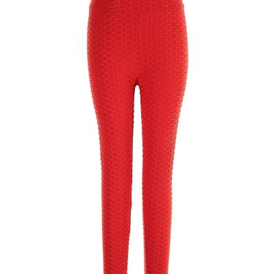 Fashion Women Red Leggings L