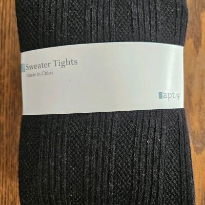 Apartment 9 Sweater Tights Black Textured Size M New