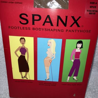 Spanx Footless Bodyshaping Pantyhose Spice Size A New In Package