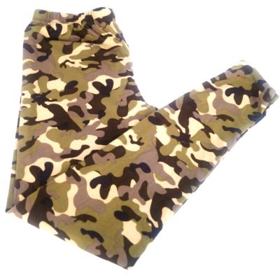 BOBBIE BROOKS Womens Leggings SIZE XL Camo Polyester Spandex