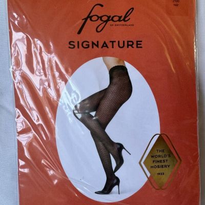 NWT Fogal Signature Tights - Black - Size Large Extra