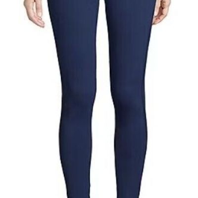 NEW ST JOHN'S BAY AMERICAN NAVY BLUE LEGGINGS HIGH RISE FITTED XL X-LARGE 16-18