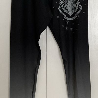 Women’s Juniors' HARRY POTTER Hogwarts Crest Ombre Yoga Leggings Size Medium