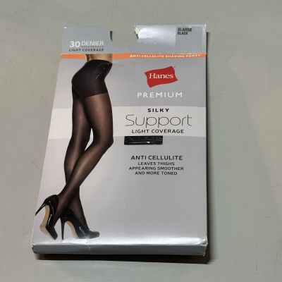 Hanes Premium Silky Support Light Coverage Anti-Cellulite Shaping Panty Hosiery