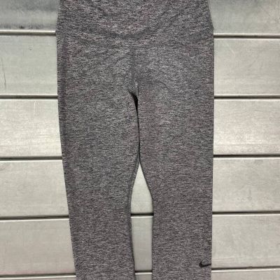 Nike Leggings Womens Large Gray Dri Fit Sculpt Victory Cropped