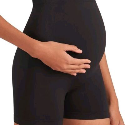 Enerful Womens Maternity Workout Shorts Over the Belly Pregnancy Green SZ Med