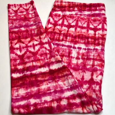 NEW LuLaRoe TC2 Leggings PINK PEACH Tie Dye LOVE Aztec Vibrant TRIBAL Tropical