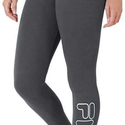 Fila Womens Cotton Leggings-L,Ebony