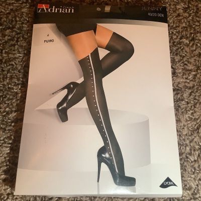 Adrian Ilash Jenny tights, 40/20 denier, color fumo (black), size: L